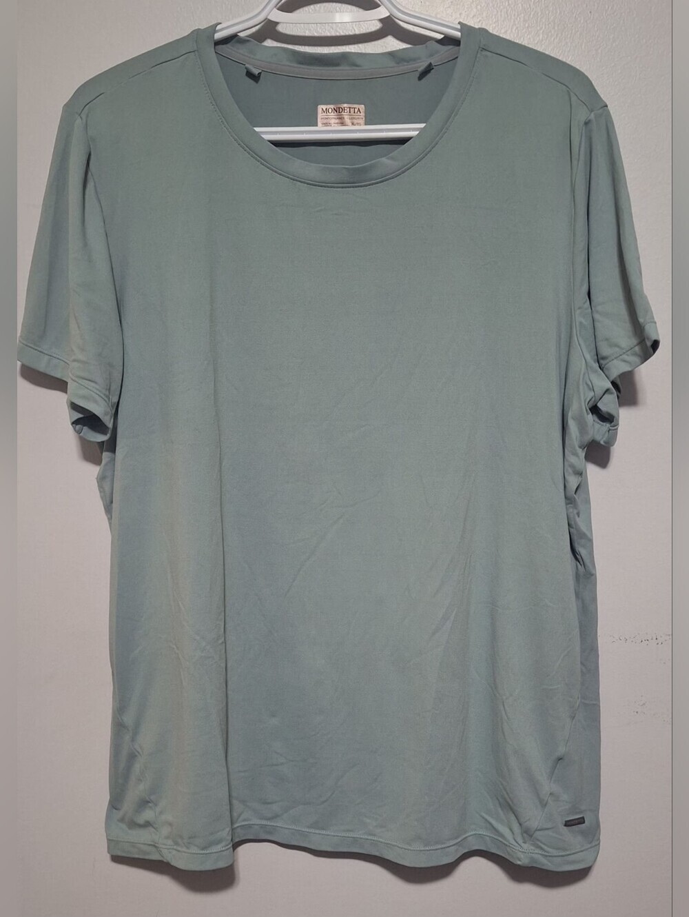 XL Mondetta Light Sage Crew Neck Short Sleeve Tee